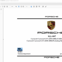 2010-2006保时捷CarreraS Carrera4 GT3 (911-997)车间维修手册