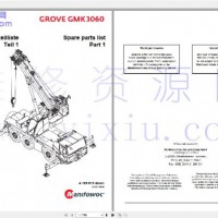 马尼托瓦克格罗夫起重机GMK配件目录零件图册Manitowoc PDF电子目录