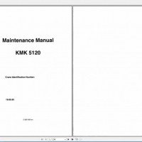 克虏伯起重机维修手册零件图册液压图操作手册全套手册Krupp Crane KMK