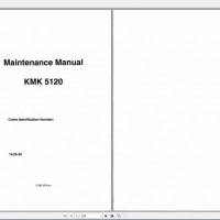 克虏伯起重机维修手册零件图册液压图操作手册全套手册Krupp Crane KMK