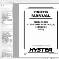 海斯特叉车所有型号电子配件目录零件手册图册PDF Hyster EPC
