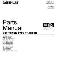 卡特彼勒履带式推土机D8T零件手册配件图册电子目录